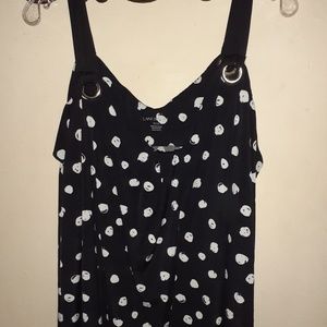 Flowy polka dot Lane Bryant 22/24 tank top